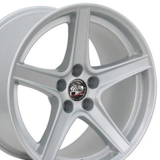 18 rim fits mustang saleen wheel silver 18x10 one day
