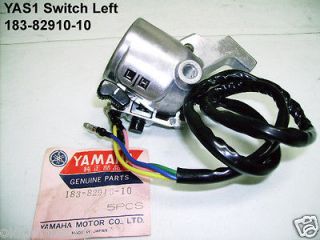   YAS1 Switch Assy LH NOS Yamaha 125 AS1 Clutch 183 82910 10 YAS 1