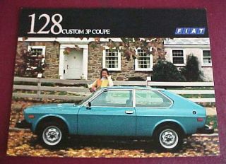 fiat 128 custom 3p coupe brochure very nice original time