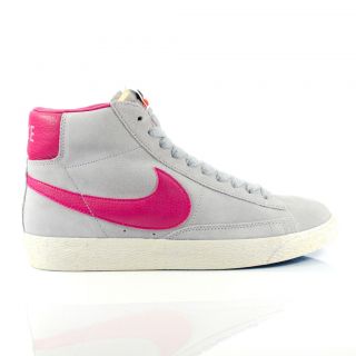 Nike Blazer Mid Hi Top Premium Grey/Pink Suede Trainers Sizes 6 12