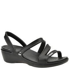 crocs womens patricia wedge sandal sz 9m width medium b m color black 