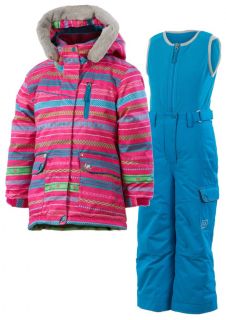 jupa maya 2 piece snowsuit in pink and blue