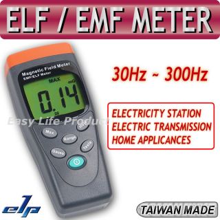 Gaussmeter EMF ELF Magnetic Field Gauss Meter 30~300Hz (Made in Taiwan 