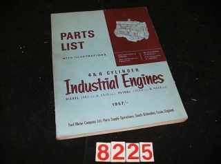 1957 1965 ford england industrial engine parts book time left