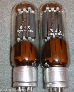 845 tubes matched pair Shuguang audiophile tubes USA warranty/selle 