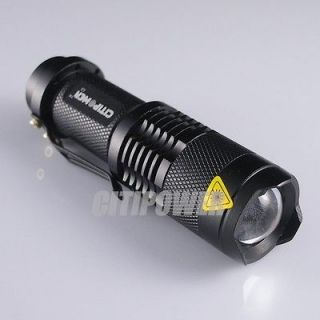 Hot Sale ZOOMABLE 7W CREE LED Flashlight Torch Q5 LED G3 LED torch 400 