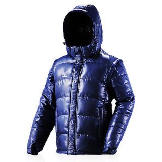 185.00   New Mens Winter Hooded Two in One Down Vest Jacket Parka 