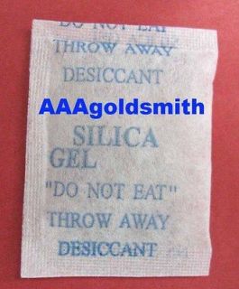 50 packs 5 Gram cotton Packets Of Silica Gel Desiccant  