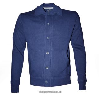 CP COMPANY NAVY BUTTON FRONT WOOL CARDIGAN A/W 2012 RRP £195