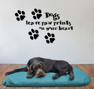   paw prints on your heart Giant Wall Art Mural,Large,Decal,Sticker,204
