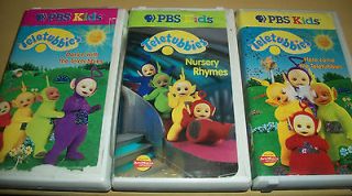 Here Come The Teletubbies VHS 1999 Clam Shell Dance & Nursery Rhymes 