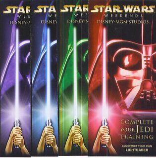 Star Wars Lightsaber folded paper kit premium complete set four colors 
