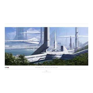 Mass Effect Limited Edition Earth Alliance Lithograph MINT ME2 litho