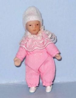 porcelian baby dollhouse miniature people  7 50