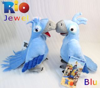 Rio The Movie Figure Stuffed Jewel and Blu Parrot Bird Plush Toy 
