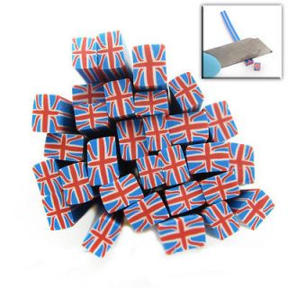 20x british flag cane rods sticks nail art fimo 250042