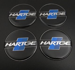 4x 62mm BMW Hartge Alloy Car Wheel Centre Cap Badge Sticker