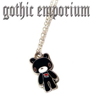 gloomy bear necklace pink or black goth emo kawaii location