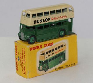 dinky toys 29c 290 double decker bus dunlop green vnmib