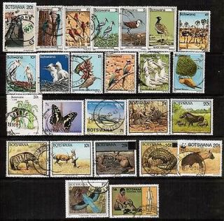 botswana 25 different stamps collection  3 90