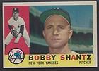 1960 topps bobby shantz ex mt new york yankees 315