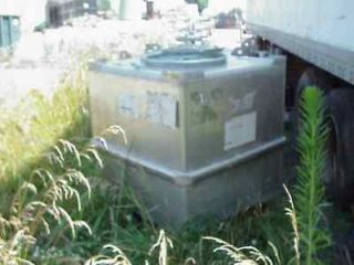 used 321 gallon stainless steel tote tank 