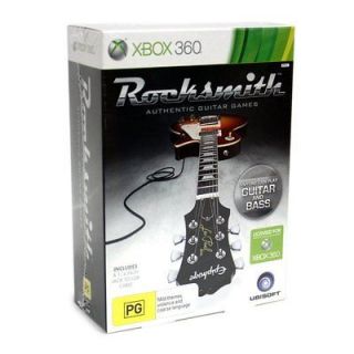 ROCKSMITH GUITAR AND BASS XBOX 360 GAME WITH REAL TONE USB CABLE 