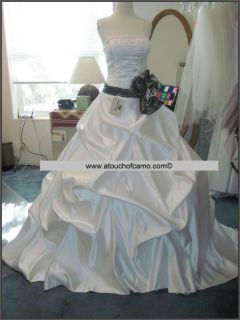 wedding gown dress bridesmaid prom camo camouflage