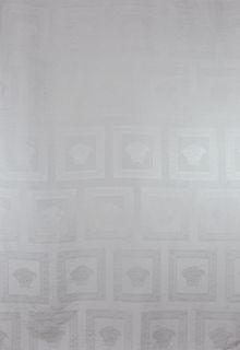 Versace Medusa Curtain Fabric White 54 x 354.33 // 1.40 m x 9.0 m