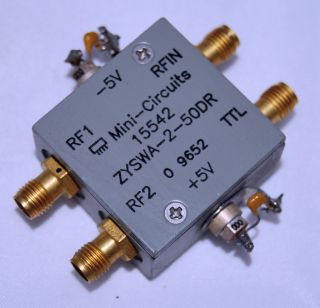 RLC HIGH POWER RF Coaxial Switch Relay SR 2 B D DC 18 GHz BNC