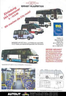 1999 mercedes benz auwarter tour bus sales brochure  7 99 