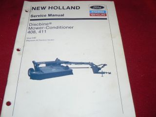 new holland 408 411 discbine dealer s service manual time