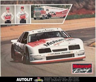 1985 John Jones Wally Dallenbach Jr. Ford Mustang IMSA GTO Hero Card