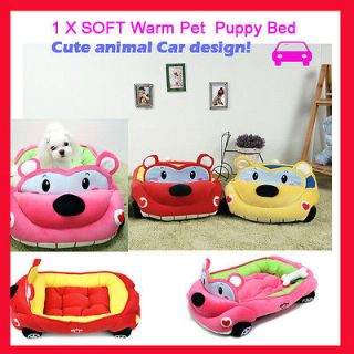 1X Soft Warm Dog Bed House Car Design Pet Puppy Cat Nest Mat Pad Very 