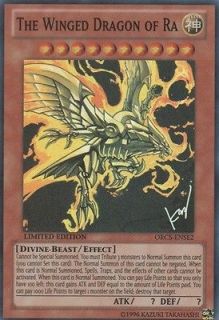1x the winged dragon of ra near mint order of