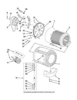 Parts for Whirlpool Washer LHW0050PQ4, Basket and Tub at 1/3 rd of 