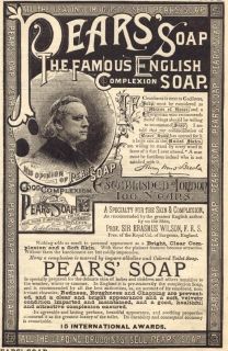 pears soap vintage poster 8 x6 metal sign 8 time