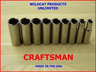 Newly listed CRAFTSMAN 3/8 DRIVE LARGE 9 PIECE   6 POINT METRIC DEEP 