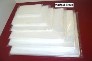50 clear 16 x 20 poly bags 2 mil plastic flat open top  13 