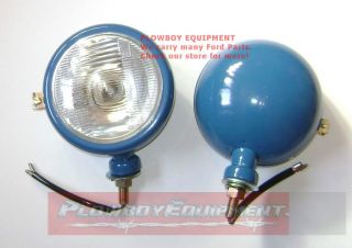 310068 Set of 2 New 12V FORD BLUE Head Lamp Lights 2000 3000 4000 5000 