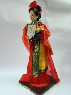 Oriental Broider Doll,Chinese Old style figurine China doll with 