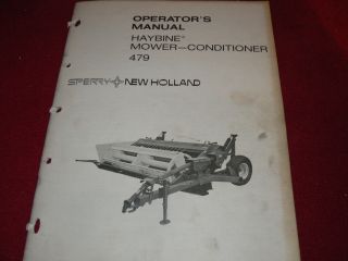 new holland 479 haybine operator s manual 