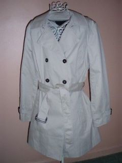 nwot zara basic trench coat jacket size xl beige