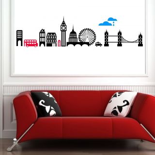 the london skyline vinyl wall art sticker fast dispatch 12
