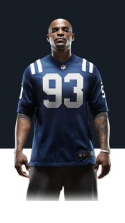    Dwight Freeney Mens Football Home Game Jersey 468955_432_A_BODY
