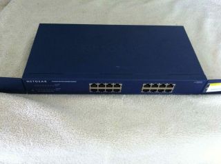 NETGEAR   ProSafe 16 Port 10/100/1000 Mbps Gigabit Ethernet Switch AS 
