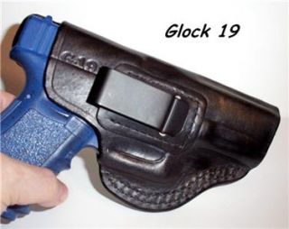 Holster Glock 19 23 32 36 IWB RH Black Leather with Shield NEW