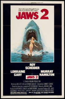 Jaws 2 1978 Original U.S. One Sheet Movie Poster