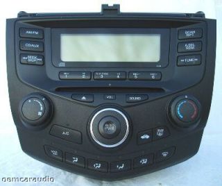 03 04 05 06 07 Honda Accord Radio Stereo CD Player 2AA1 Climate Temp 