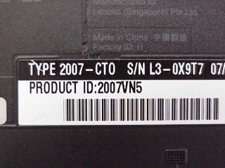   CT0 T60p Core 2 2 00GHz 2048MB Laptop Parts Repair Powers On
